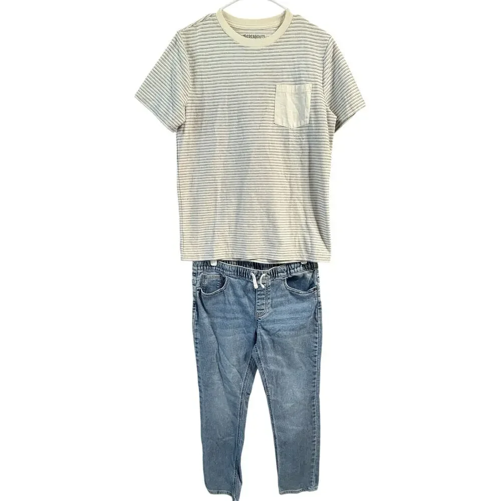 Striped SS and Jeans Outfit - Thereabouts - XL (18/20)